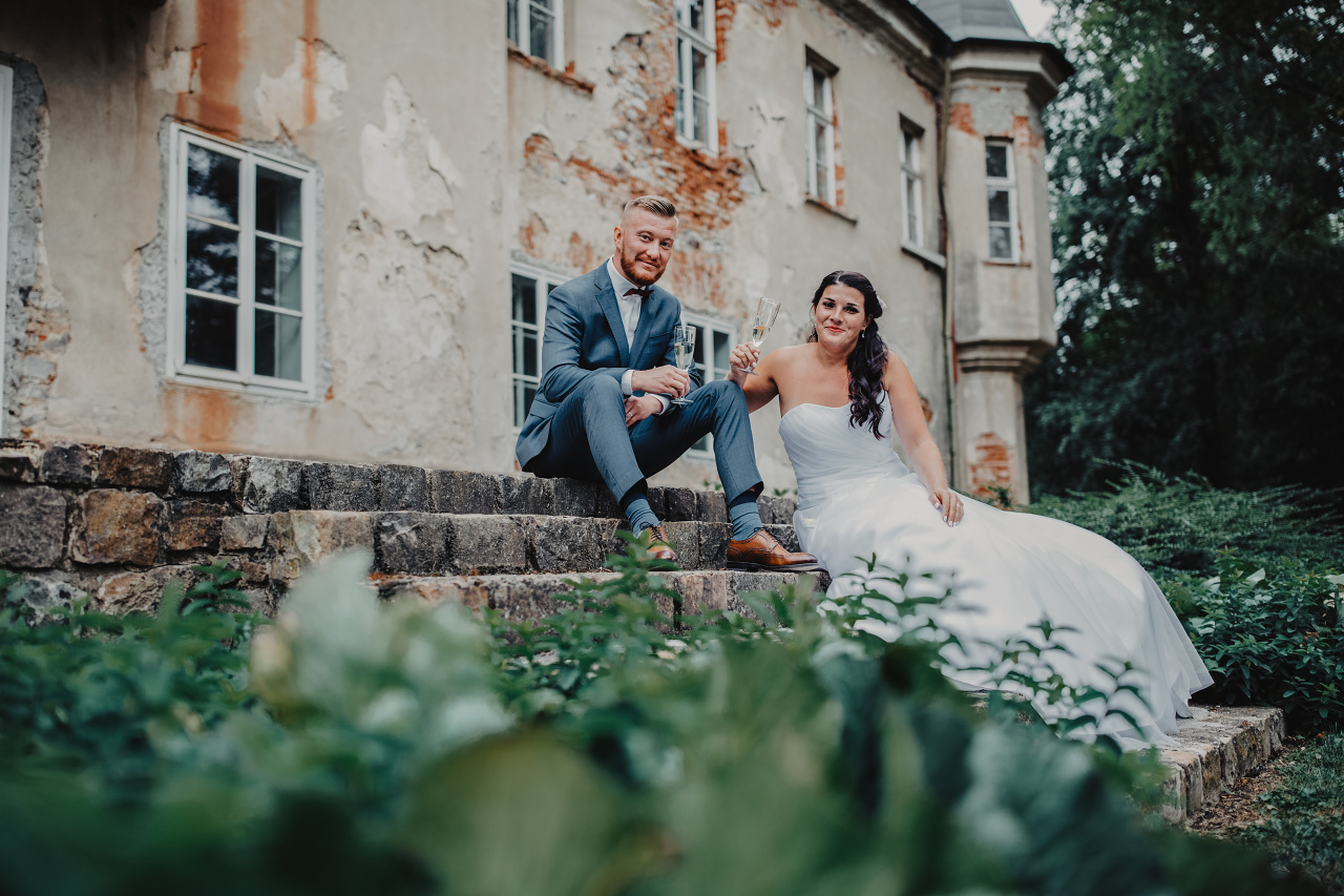 Mirka a Petr - svatební příběh Zámek Svinaře
